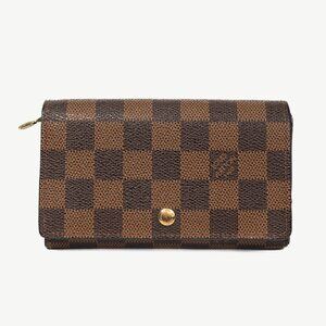 Louis Vuitton Tresor Damier Ebene Canvas Porte-Monnaie Billets Wallet